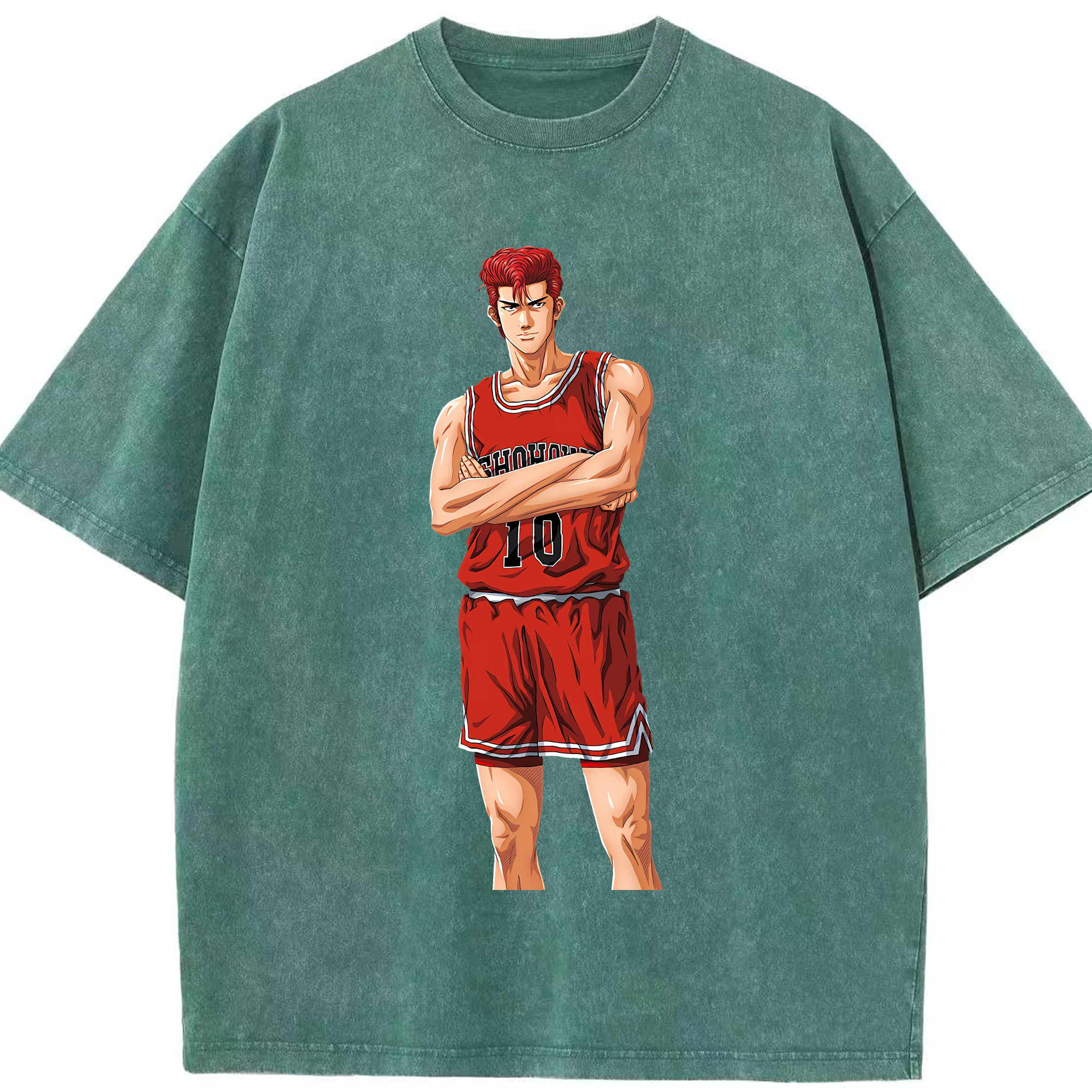 （画像用） SLAM DUNK／スラムダンク 綿100% ヴィンテージ風 半袖Tシャツ（フロントプリント）